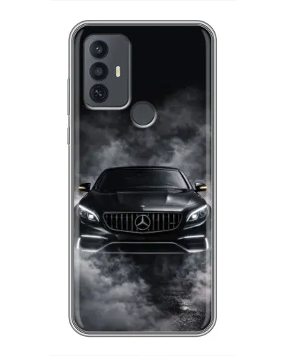 Чехол для TCL 30E с картинкой «Mercedes в дыму» Чехол для TCL 30E с картинкой «Mercedes в дыму»