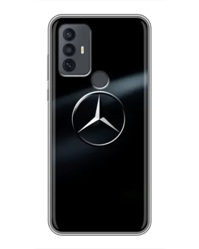 Чехол для TCL 30E с картинкой «Mercedes на металле» Чехол для TCL 30E с картинкой «Mercedes на металле»