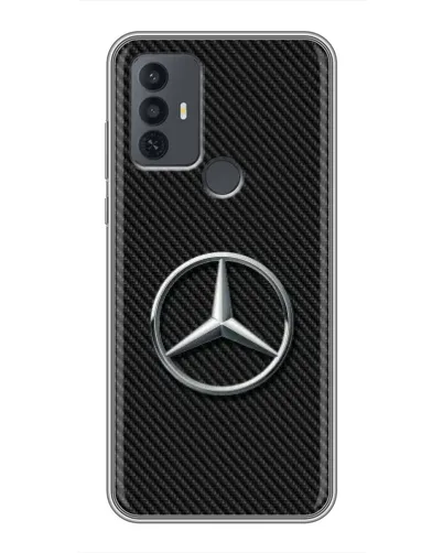 Чехол для TCL 30E с картинкой «Карбоновый Mercedes стиль» Чехол для TCL 30E с картинкой «Карбоновый Mercedes стиль»