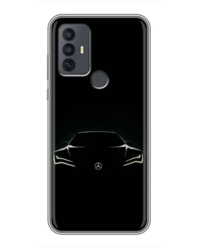 Чехол для TCL 30E с картинкой «Mercedes — силуэт авто» Чехол для TCL 30E с картинкой «Mercedes — силуэт авто»