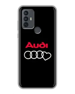 Чехол для TCL 30E с картинкой «Логотип Audi Heart»