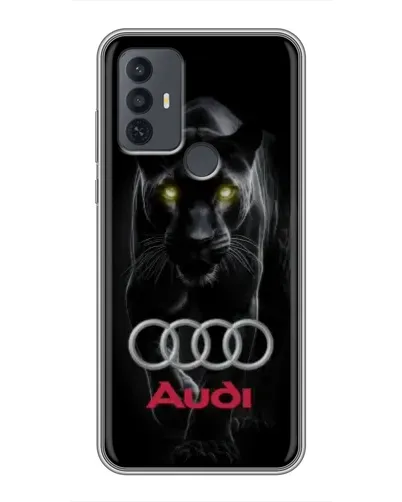 Чехол для TCL 30E с картинкой «Пантера и Audi» Чехол для TCL 30E с картинкой «Пантера и Audi»