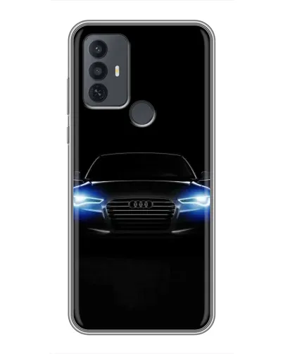 Чехол для TCL 30E с картинкой «Audi в неоне» Чехол для TCL 30E с картинкой «Audi в неоне»