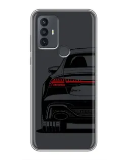 Чехол для TCL 30E с картинкой «Задняя часть Audi — арт»