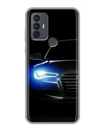 Чехол для TCL 30E с картинкой «Неоновый взгляд Audi» Чехол для TCL 30E с картинкой «Неоновый взгляд Audi»