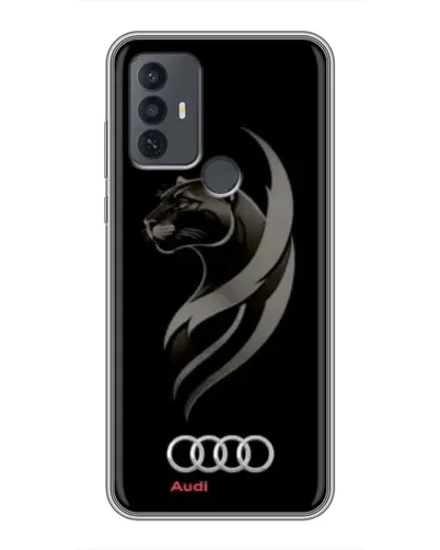 Чехол для TCL 30E с картинкой «Графика — пантера и Audi» Чехол для TCL 30E с картинкой «Графика — пантера и Audi»