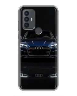 Чехол для TCL 30E с картинкой «Audi — ночное отражение»