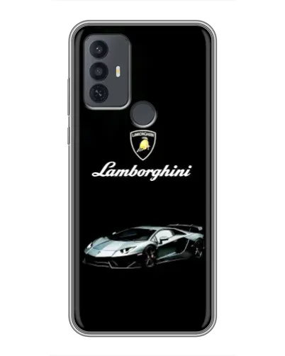 Чехол для TCL 30E с картинкой «Логотип Lamborghini классика»