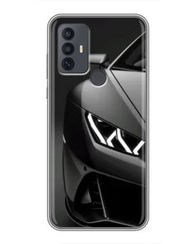 Чехол для TCL 30E с картинкой «Lamborghini фары детализация»