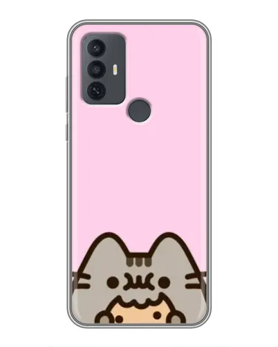 Чехол для TCL 30E с картинкой «Pusheen и печенье» Чехол для TCL 30E с картинкой «Pusheen и печенье»