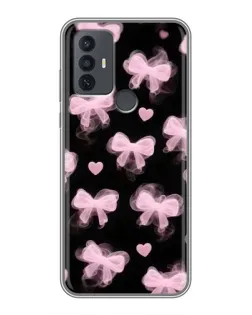 Чехол для TCL 30E с картинкой «Геометрия банта»