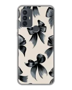 Чехол для TCL 30E с картинкой «Банты Coquette»