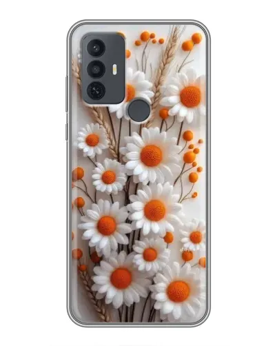 Чехол для TCL 30E с картинкой «Белые сухоцветы» Чехол для TCL 30E с картинкой «Белые сухоцветы»