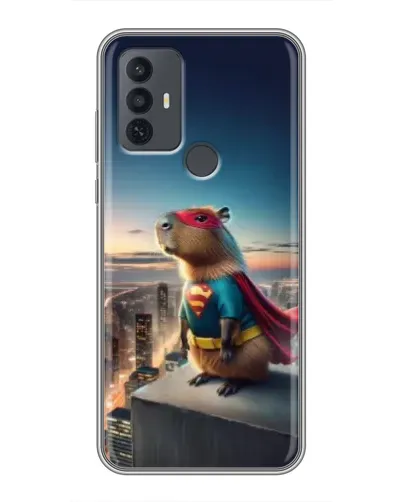 Чехол для TCL 30E с картинкой «Капи-мен супергерой» Чехол для TCL 30E с картинкой «Капи-мен супергерой»