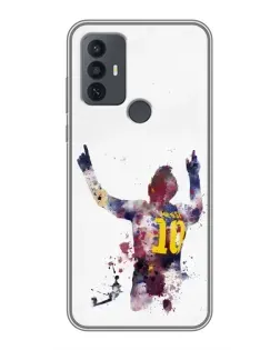 Чохол для TCL 30E з картинкою «Акварельний Мессі Барселона»