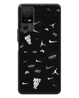 Чехол для TCL 40 NxtPaper 5G с картинкой «Nike Black Pattern» Чехол для TCL 40 NxtPaper 5G с картинкой «Nike Black Pattern»