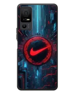 Чехол для TCL 40 NxtPaper 5G с картинкой «Техногенный стиль Nike»