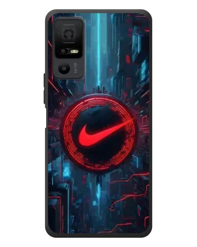 Чехол для TCL 40 NxtPaper 5G с картинкой «Техногенный стиль Nike»