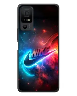 Чехол для TCL 40 NxtPaper 5G с картинкой «Огненный логотип Nike»