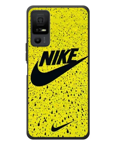 Чехол для TCL 40 NxtPaper 5G с картинкой «Желтый текстурный Nike»