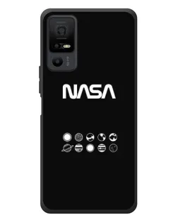Чехол для TCL 40 NxtPaper 5G с картинкой «NASA — технический принт» Чехол для TCL 40 NxtPaper 5G с картинкой «NASA — технический принт»