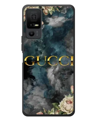 Чехол для TCL 40 NxtPaper 5G с картинкой «Абстрактные цветы Gucci»