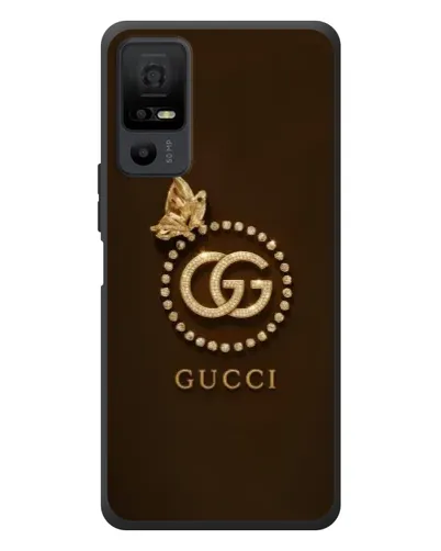 Чехол для TCL 40 NxtPaper 5G с картинкой «Gucci — золотая бабочка»