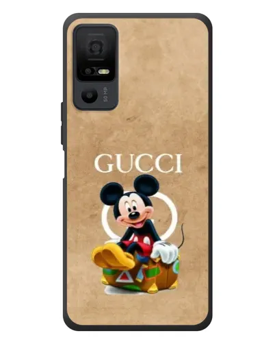 Чехол для TCL 40 NxtPaper 5G с картинкой «Микки Маус Gucci — крафт»