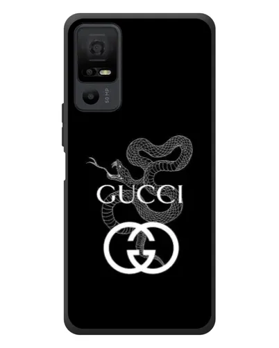 Чехол для TCL 40 NxtPaper 5G с картинкой «Gucci — серебряная змея»