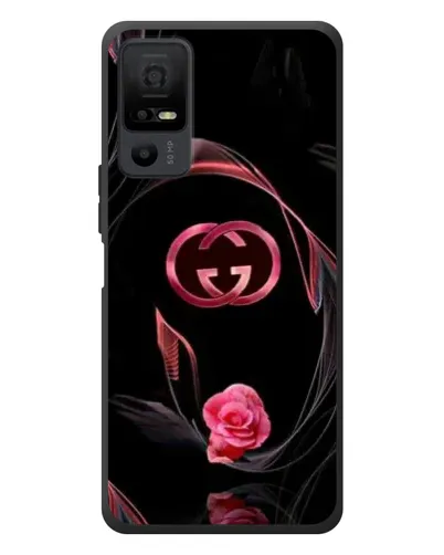 Чехол для TCL 40 NxtPaper 5G с картинкой «Gucci — неоновая роза»