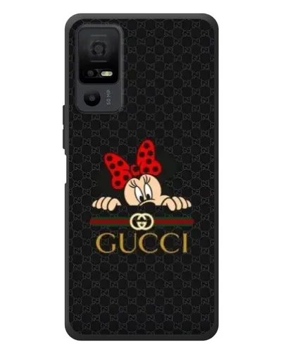 Чехол для TCL 40 NxtPaper 5G с картинкой «Минни Маус Gucci — черный»