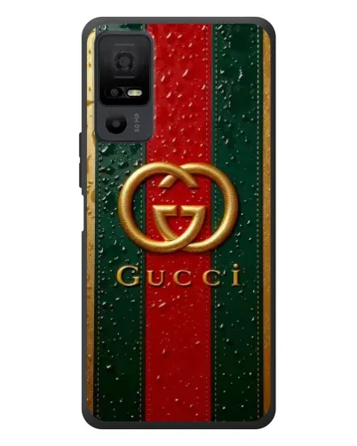 Чехол для TCL 40 NxtPaper 5G с картинкой «Gucci — фирменная полоса и золото» Чехол для TCL 40 NxtPaper 5G с картинкой «Gucci — фирменная полоса и золото»