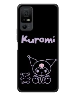 Чехол для TCL 40 NxtPaper 5G с картинкой «Kuromi — черный минимализм» Чехол для TCL 40 NxtPaper 5G с картинкой «Kuromi — черный минимализм»