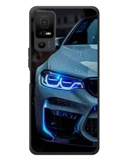 Чехол для TCL 40 NxtPaper 5G с картинкой «Взгляд BMW с синими фарами» Чехол для TCL 40 NxtPaper 5G с картинкой «Взгляд BMW с синими фарами»