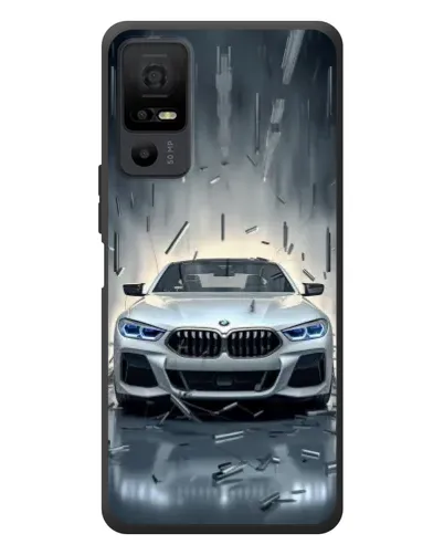 Чехол для TCL 40 NxtPaper 5G с картинкой «BMW в свете фар»