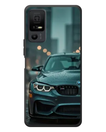 Чехол для TCL 40 NxtPaper 5G с картинкой «BMW в огнях города»