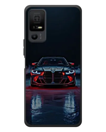 Чехол для TCL 40 NxtPaper 5G с картинкой «BMW на мокрой дороге»