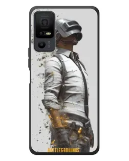 Чехол для TCL 40 NxtPaper 5G с картинкой «PUBG — боец в пыли»