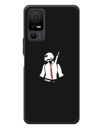 Чехол для TCL 40 NxtPaper 5G с картинкой «PUBG — силуэт воина» Чехол для TCL 40 NxtPaper 5G с картинкой «PUBG — силуэт воина»