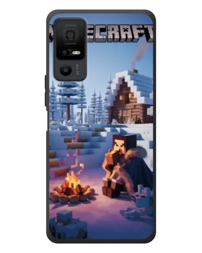 Чехол для TCL 40 NxtPaper 5G с картинкой «Зимний Minecraft» Чехол для TCL 40 NxtPaper 5G с картинкой «Зимний Minecraft»