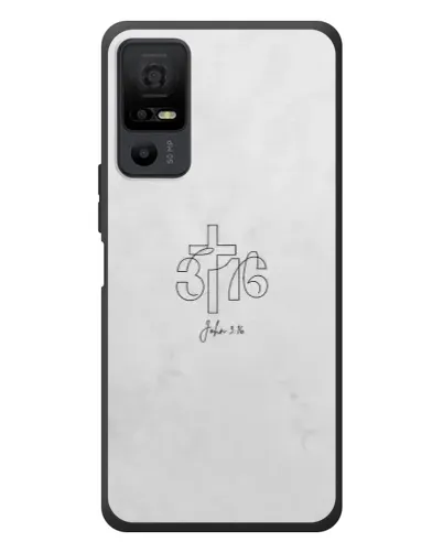 Чехол для TCL 40 NxtPaper 5G с картинкой «Иоанна 3:16 Крест»
