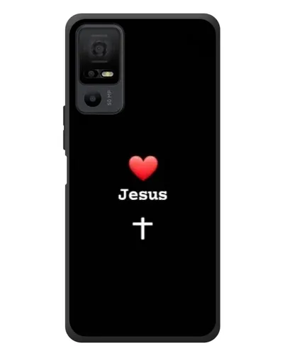 Чехол для TCL 40 NxtPaper 5G с картинкой «Сердце - Jesus»