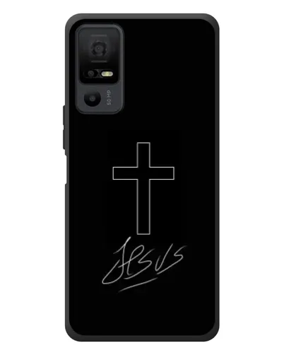 Чехол для TCL 40 NxtPaper 5G с картинкой «Графический крест Jesus» Чехол для TCL 40 NxtPaper 5G с картинкой «Графический крест Jesus»