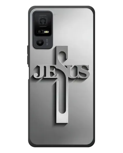 Чехол для TCL 40 NxtPaper 5G с картинкой «Металлический крест Jesus» Чехол для TCL 40 NxtPaper 5G с картинкой «Металлический крест Jesus»
