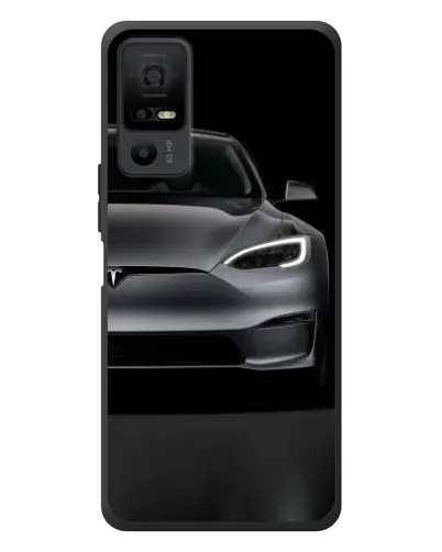 Чехол для TCL 40 NxtPaper 5G с картинкой «Tesla Model S Look»