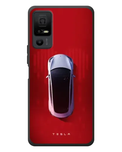 Чехол для TCL 40 NxtPaper 5G с картинкой «Tesla Top View»