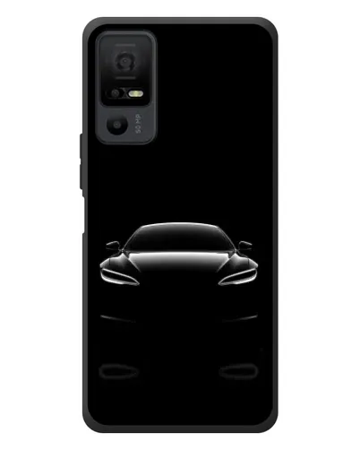 Чехол для TCL 40 NxtPaper 5G с картинкой «Силуэт Tesla Night»