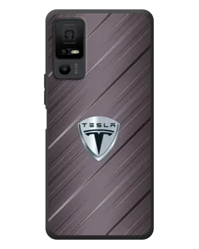 Чехол для TCL 40 NxtPaper 5G с картинкой «Металлическая текстура Tesla»