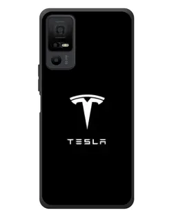Чехол для TCL 40 NxtPaper 5G с картинкой «Tesla White Logo» Чехол для TCL 40 NxtPaper 5G с картинкой «Tesla White Logo»