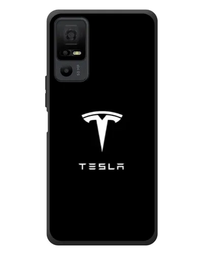 Чехол для TCL 40 NxtPaper 5G с картинкой «Tesla White Logo»